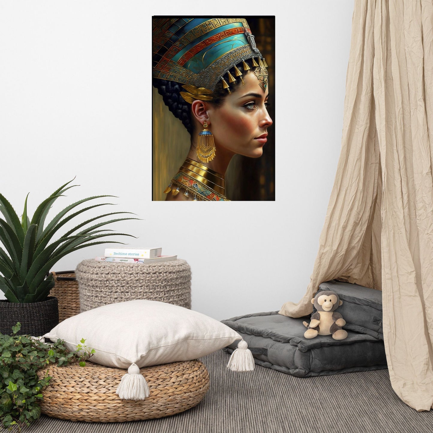 Póster Vertical de la Reina Egipcia Nefertiti