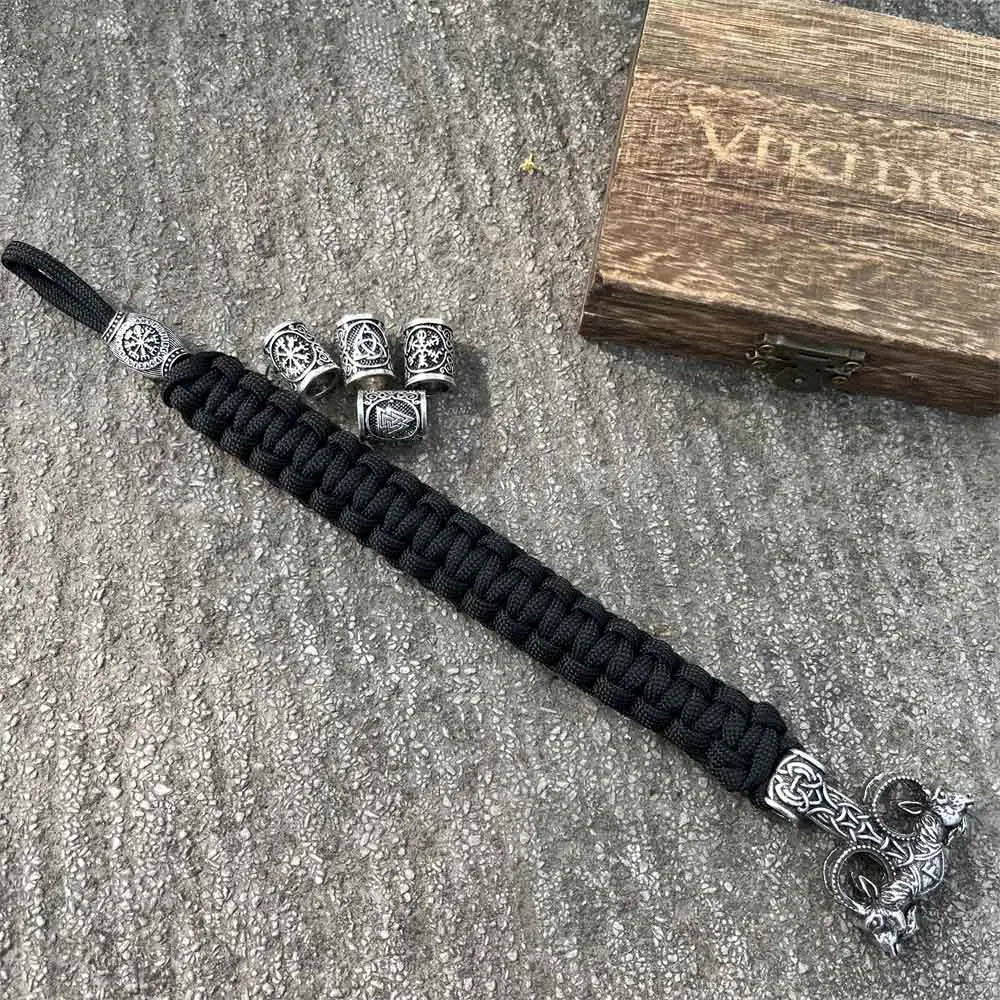 Pulsera Vikinga de Paracord de Carnero Martillo de Thor