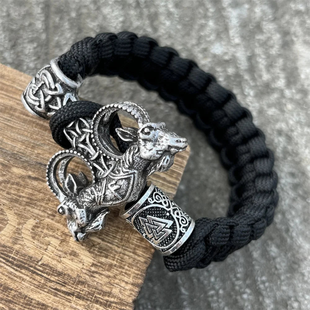 Pulsera Vikinga de Paracord de Carnero Martillo de Thor