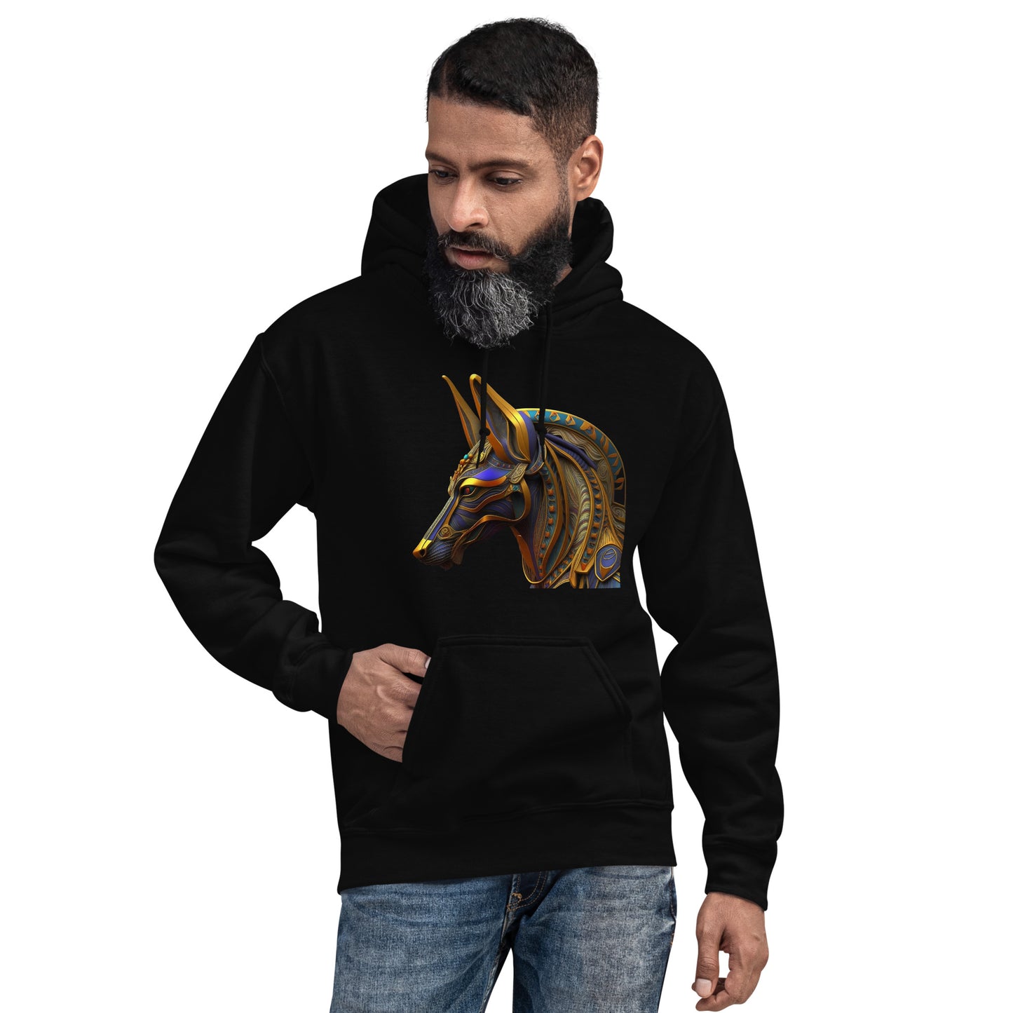 Sudadera con Capucha de Dios Egipcio Anubis