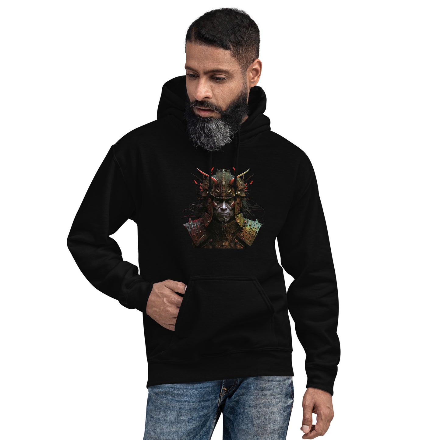 Sudadera con Capucha Guerrero Samurai