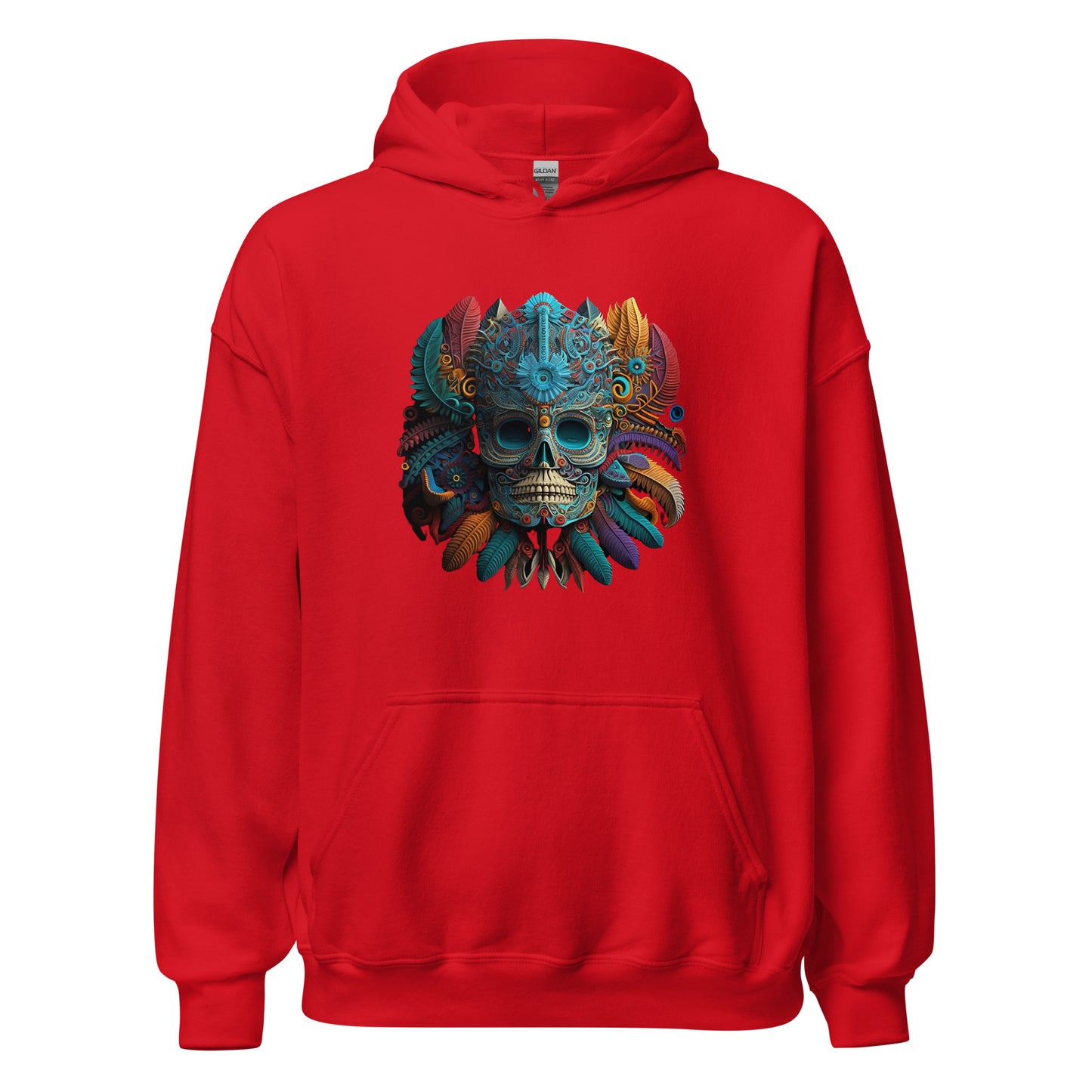 Sudadera con Capucha del Dios Azteca Huitchilopoztli