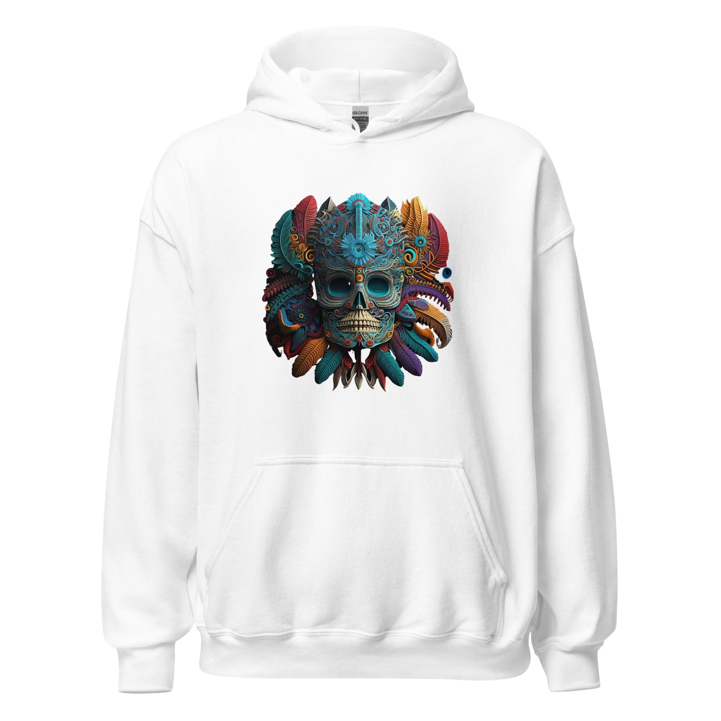 Sudadera con Capucha del Dios Azteca Huitchilopoztli