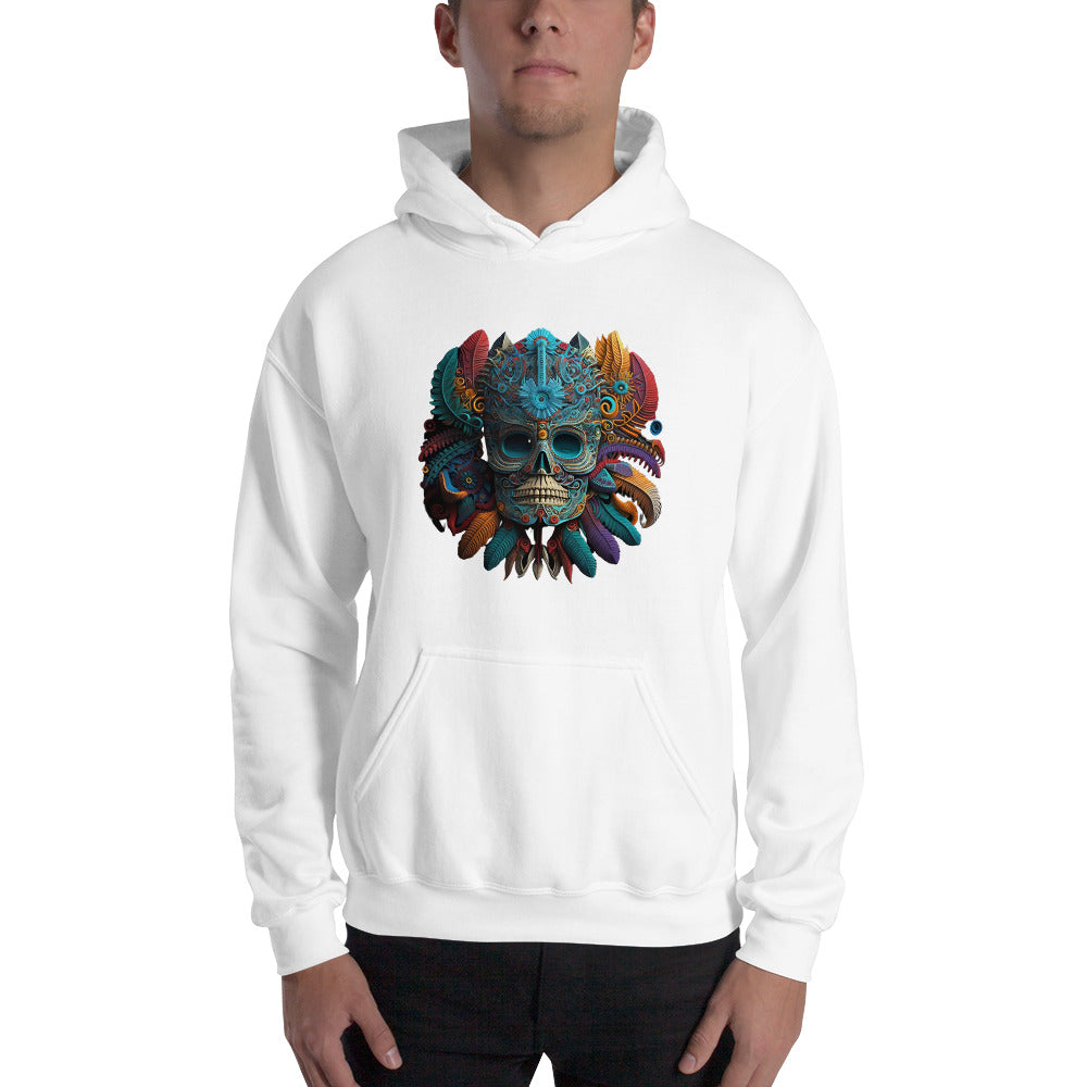 Sudadera con Capucha del Dios Azteca Huitchilopoztli