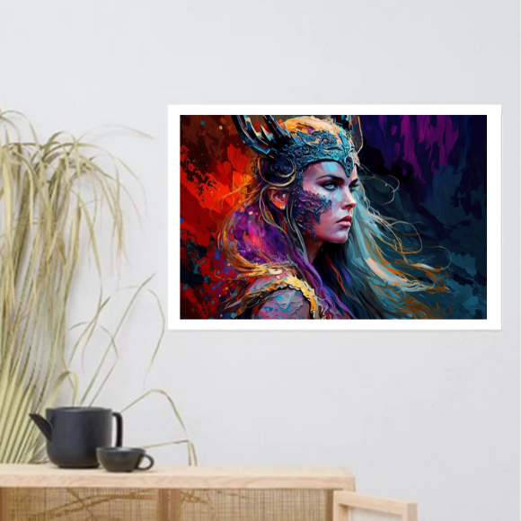 Póster Rectangular Freya Diosa Vikinga