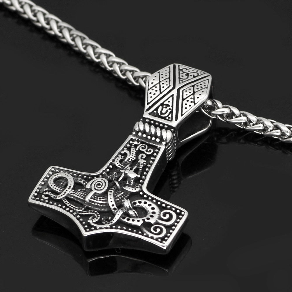 Collar Vikingo Martillo Mjolnir del Dios Thor