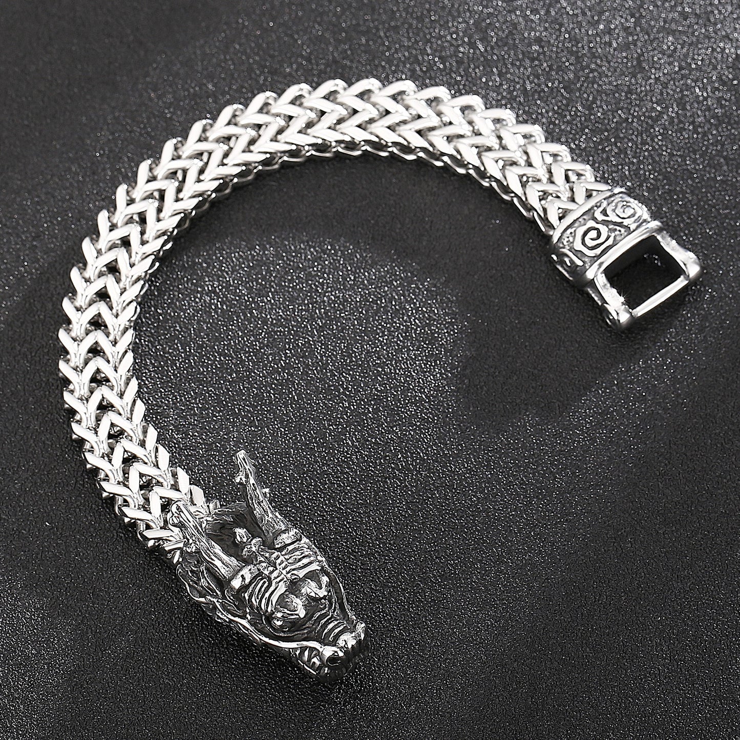 Pulsera Vikinga de Cabeza de Dragón