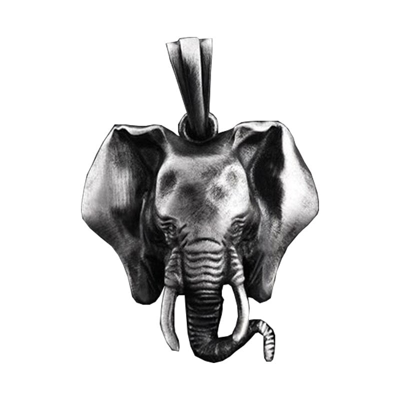 Collar con Colgante Vintage de Elefante