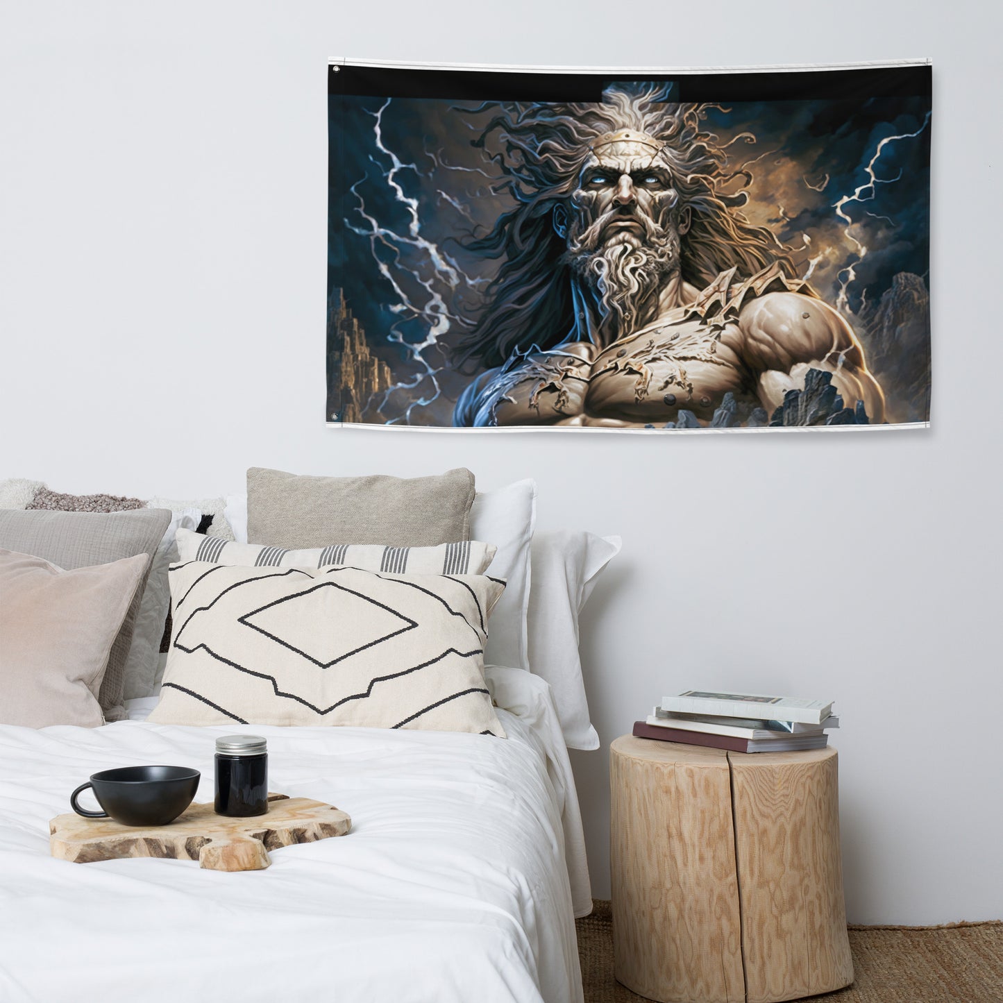 Lona Decorativa de Dios Griego Zeus