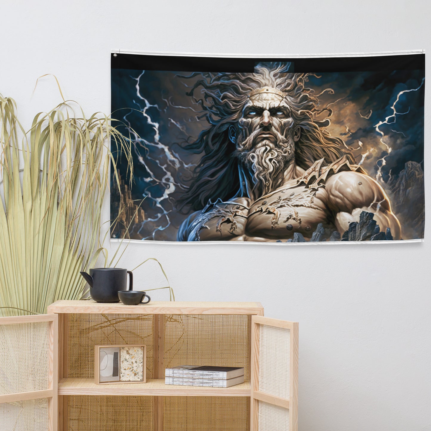 Lona Decorativa de Dios Griego Zeus