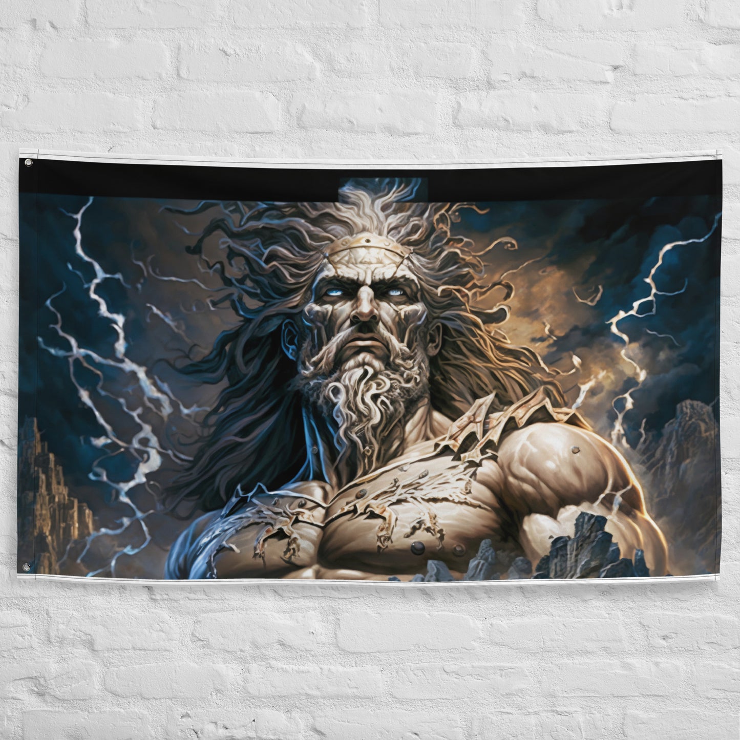 Lona Decorativa de Dios Griego Zeus