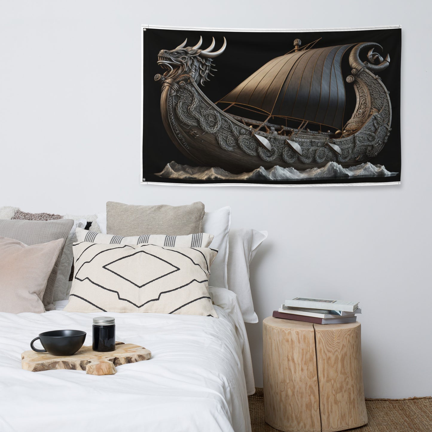 Lona Decorativa Barco Vikingo Drakkar