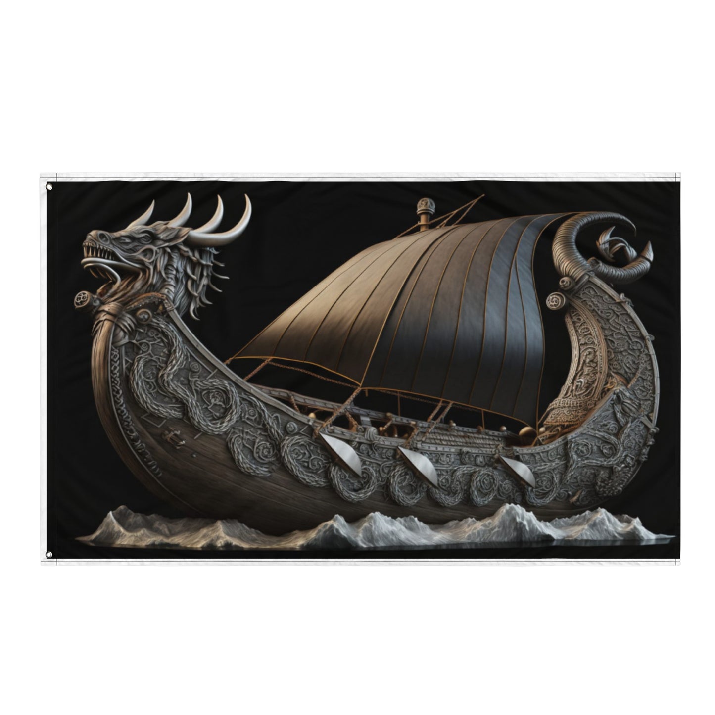 Lona Decorativa Barco Vikingo Drakkar