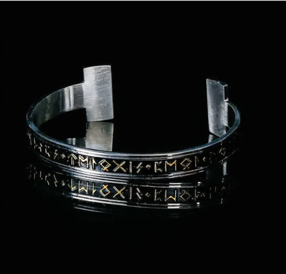 Antiquing-pulsera de cuentas de runas para hombre y mujer, brazalete Vikingo,  cuentas de piedra de Lava, accesorios de vikingos, joyería de runas,  brazaletes - AliExpress