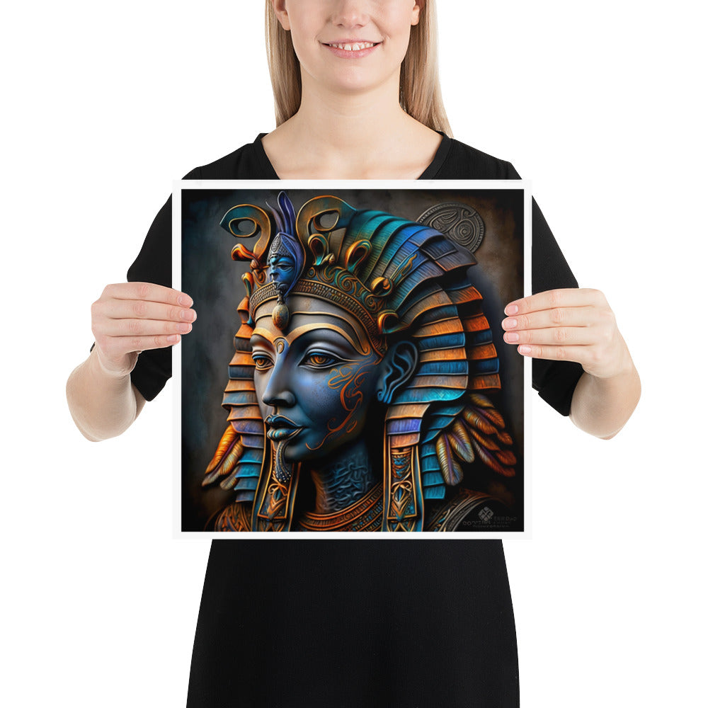 Póster Cuadrado Dios Egipcio Osiris