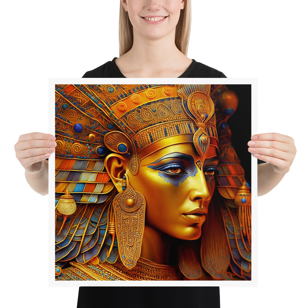 Póster Cuadrado Reina Egipcia Nefertiti